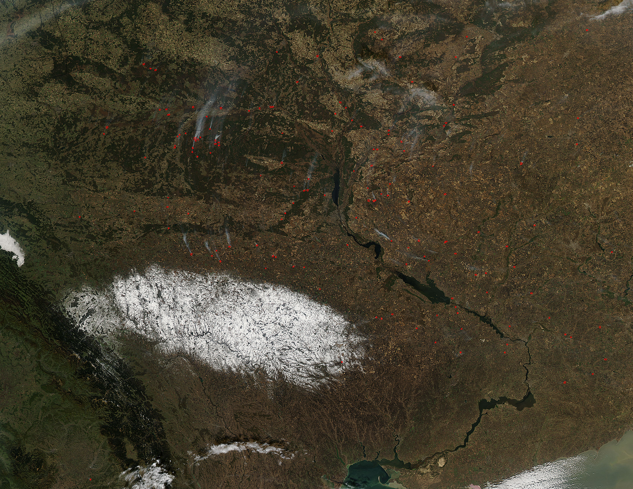 Snow and fires in Ukraine - related image preview