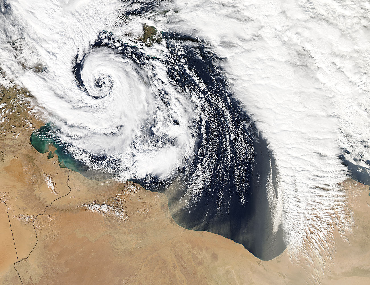 Dust storm over the Mediterranean Sea - related image preview