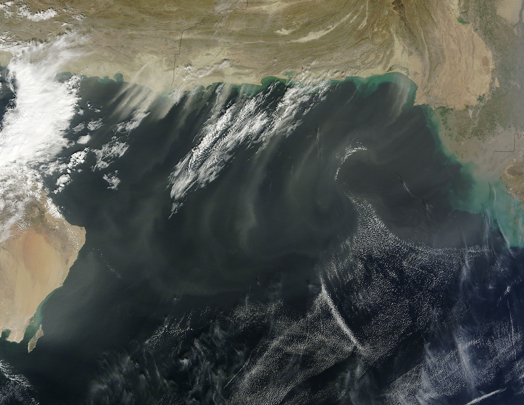 Dust storms over the Arabian Sea - related image preview