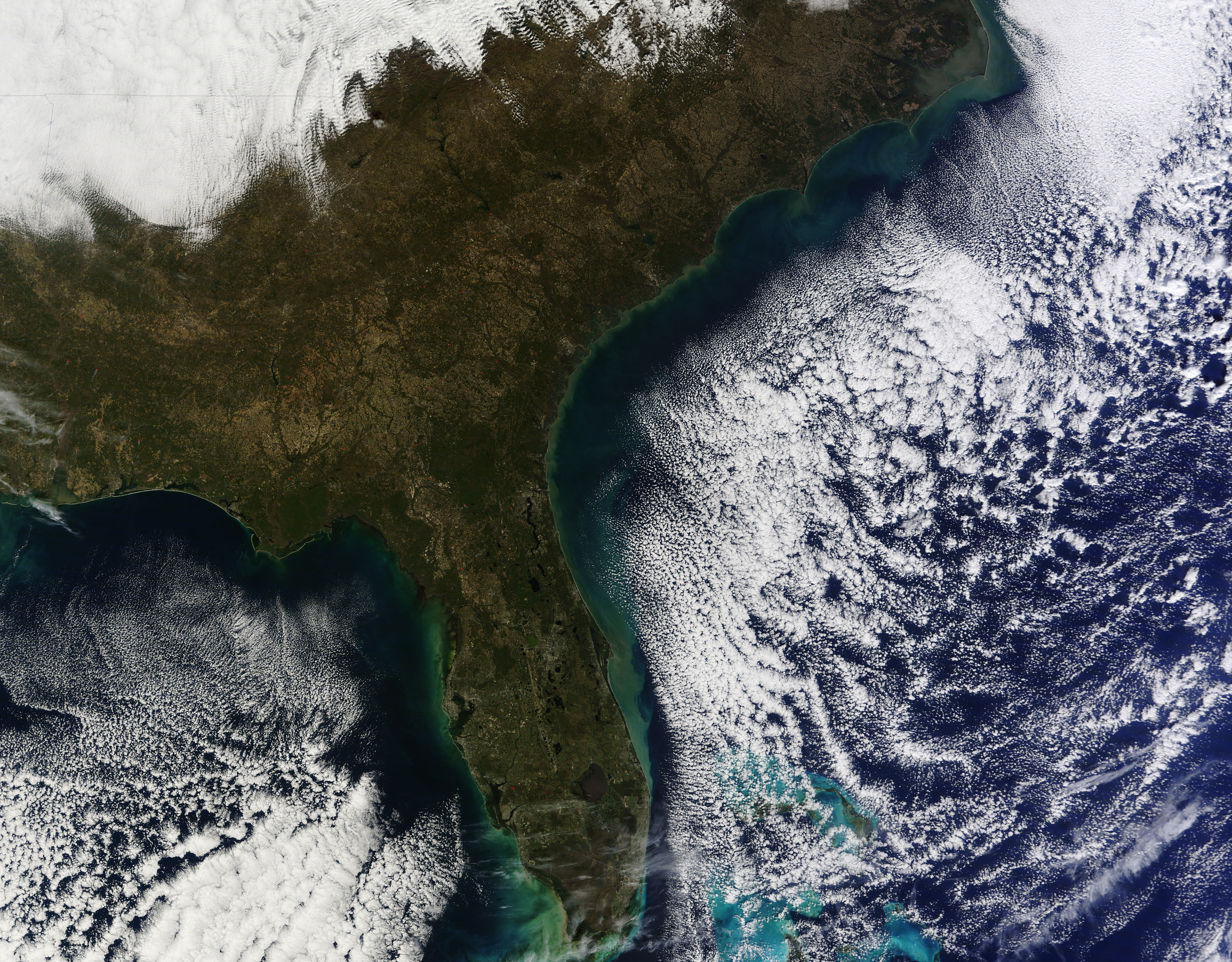Cloud streets off southeastern United States - related image preview