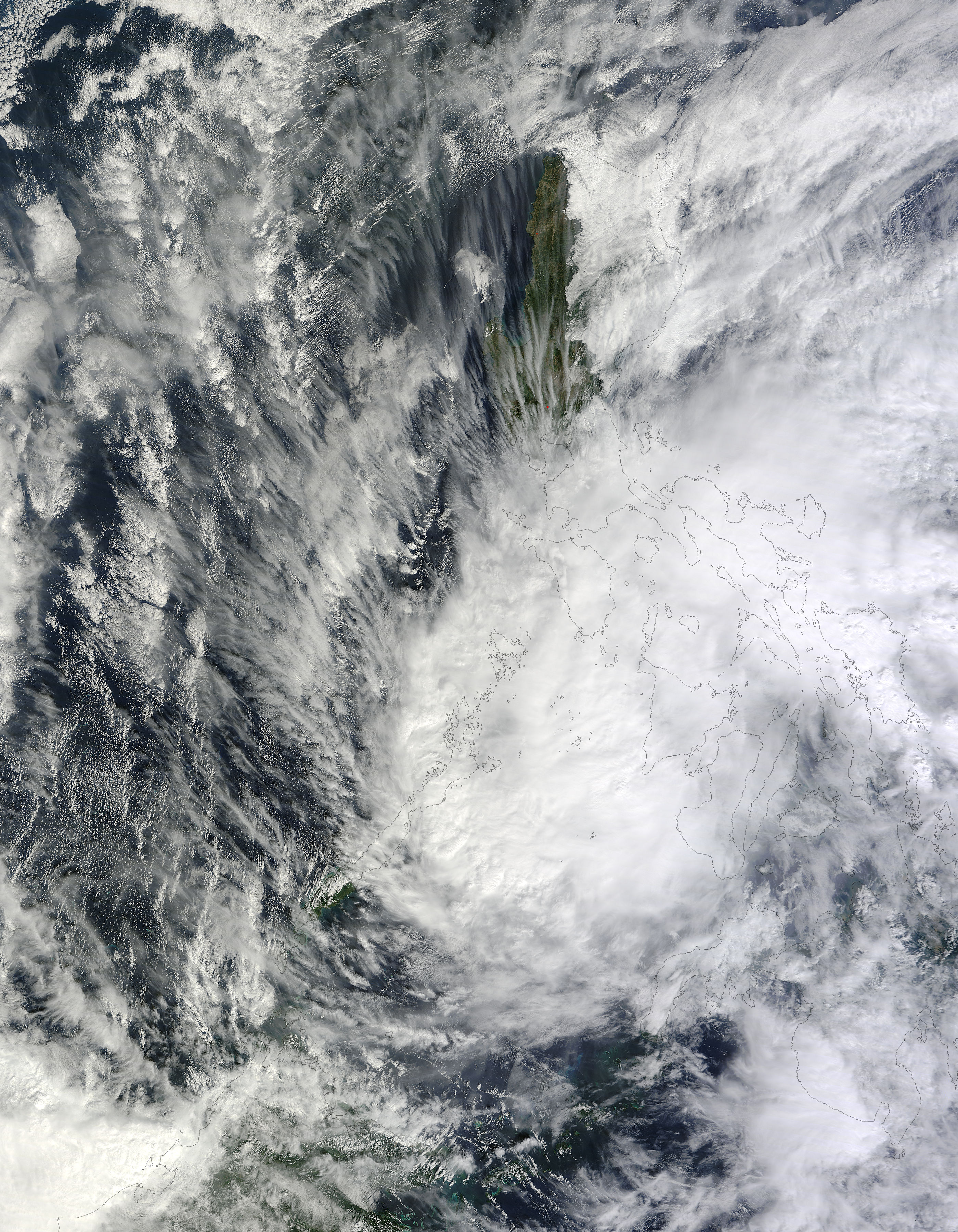 Tropical Storm Jangmi (23W) over the Philippines - related image preview