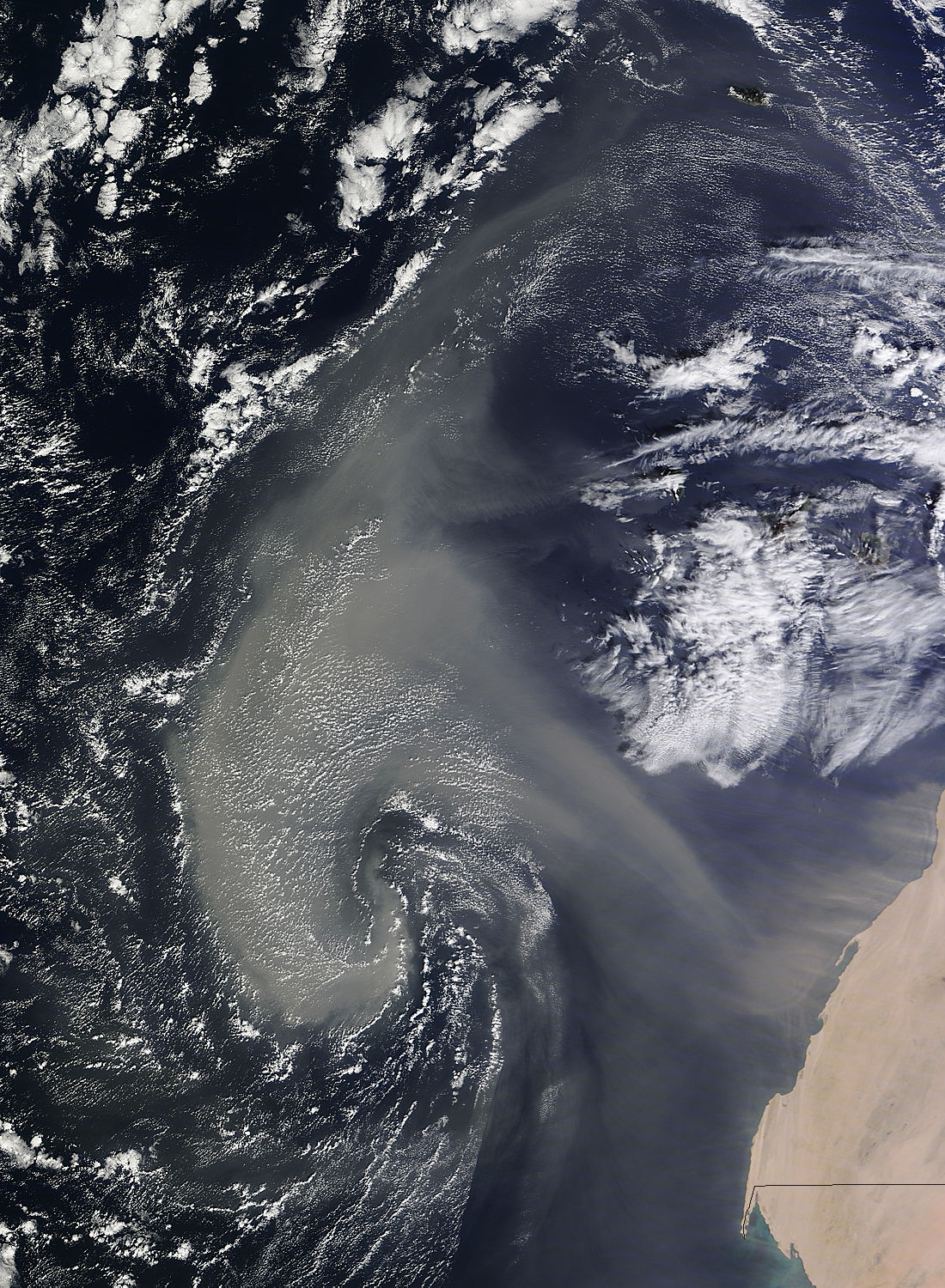 Dust storm off West Africa - related image preview