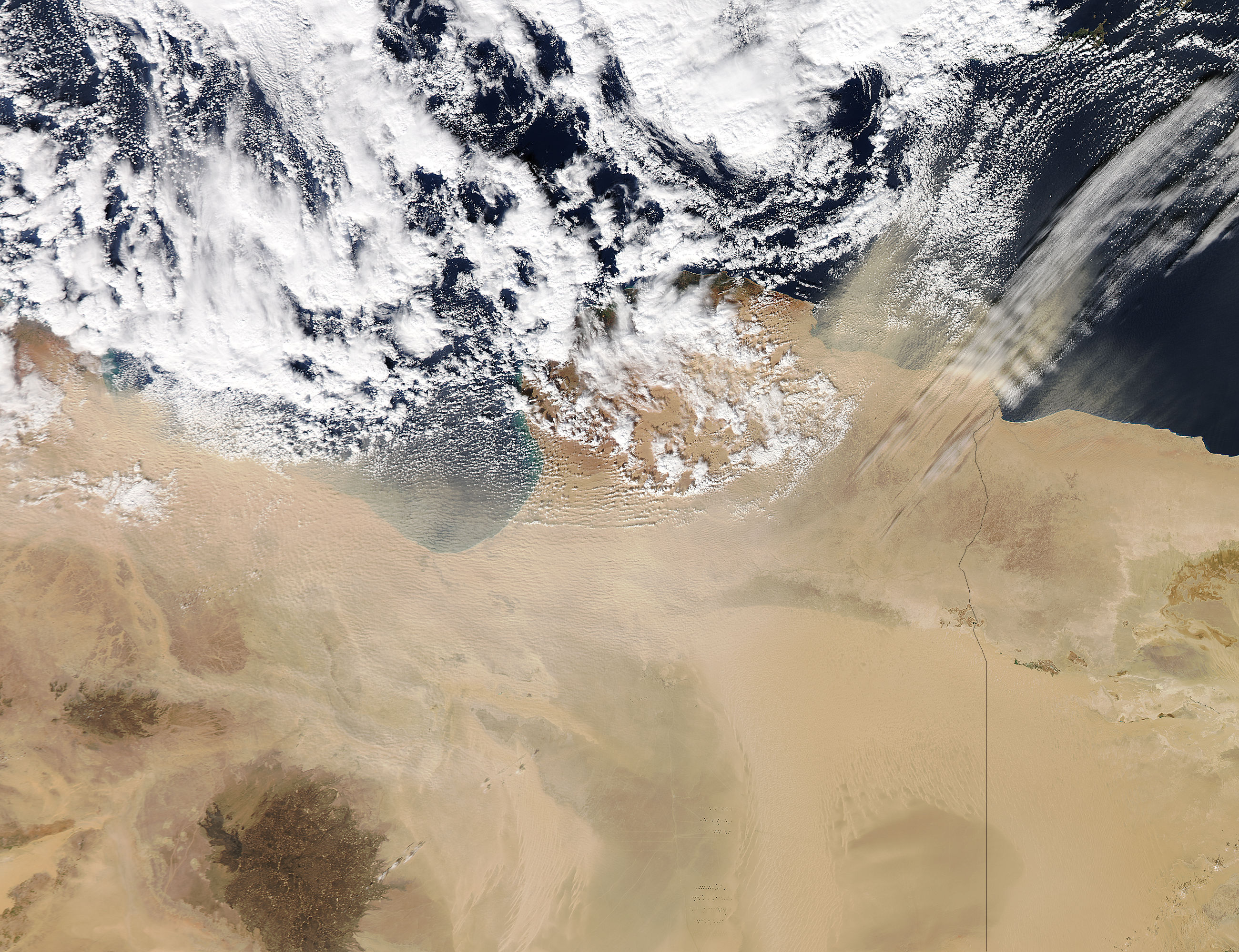 Dust storm over Libya - related image preview