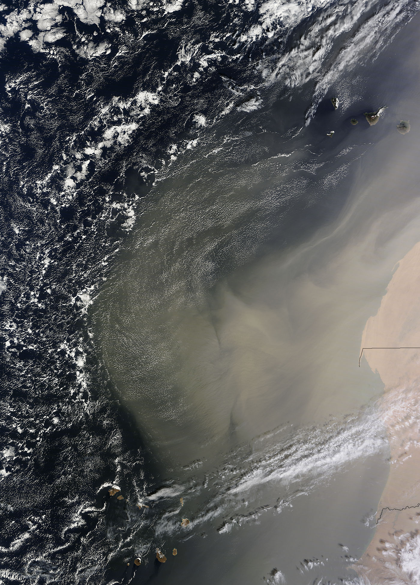 Dust storm off West Africa - related image preview