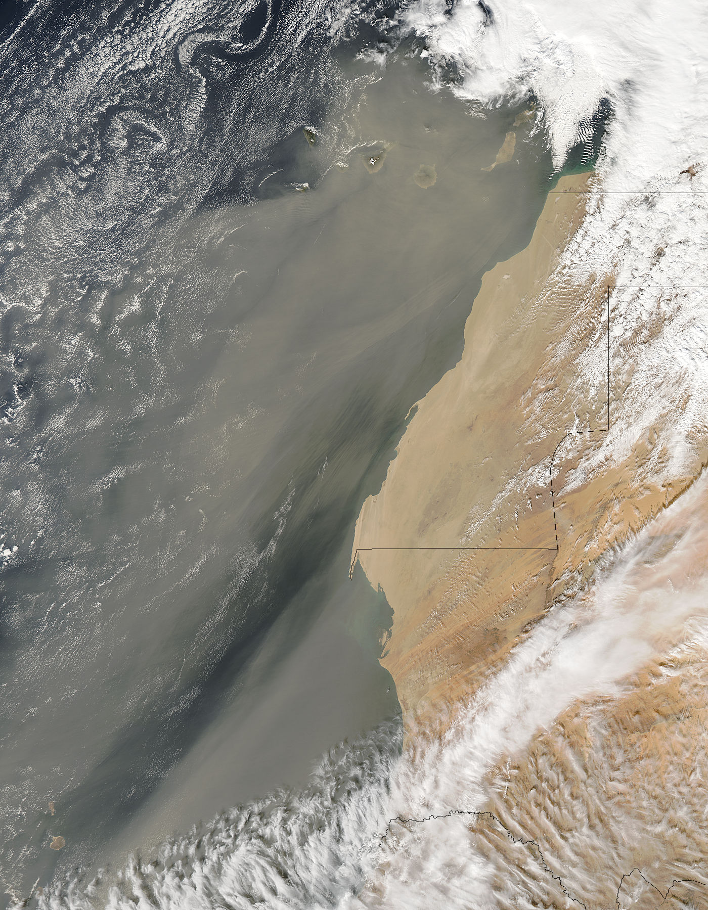 Dust storm off West Africa - related image preview