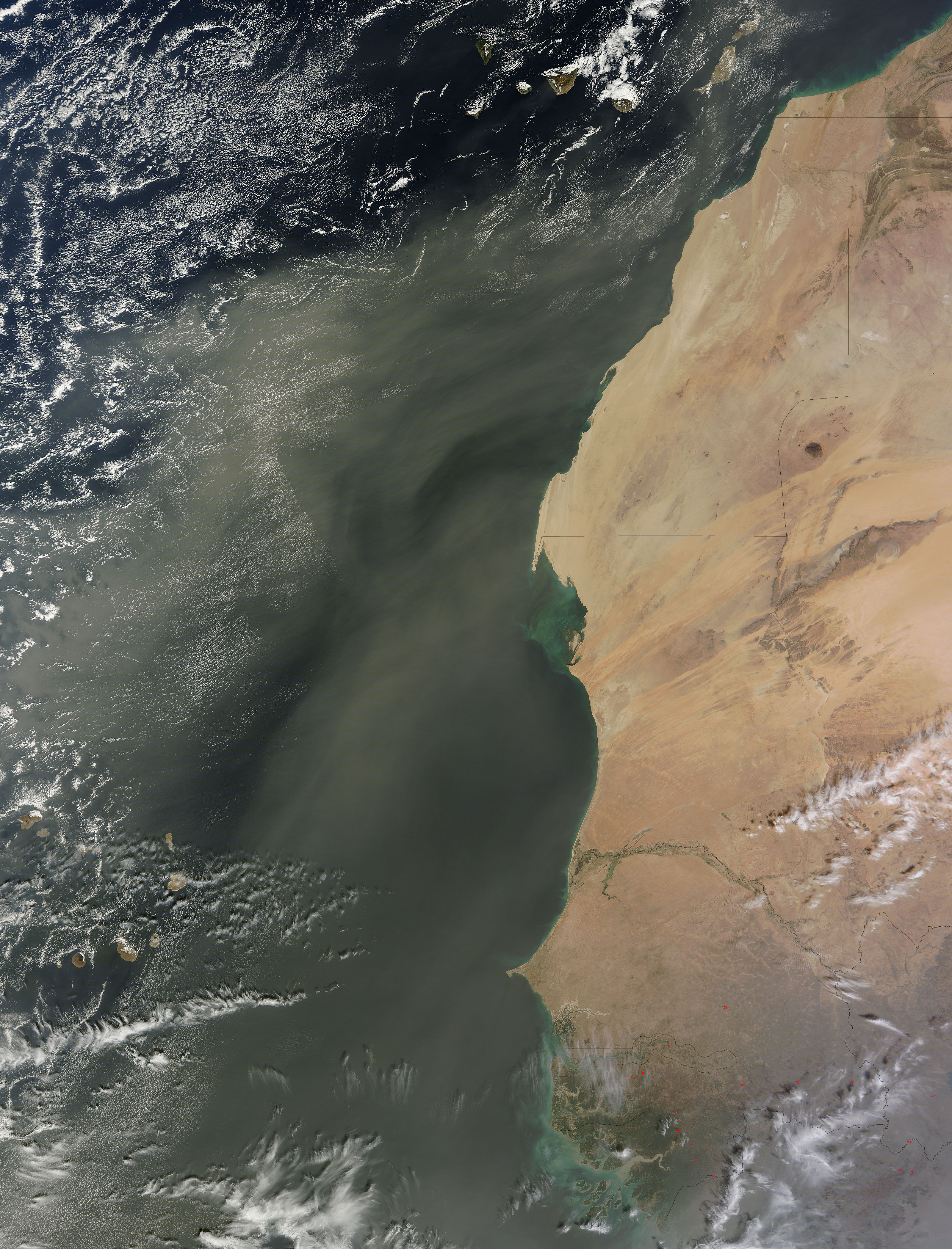 Dust storm off West Africa - related image preview