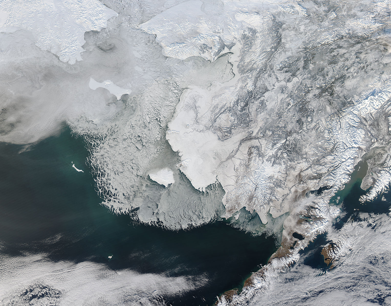 Sea ice off western Alaska - related image preview