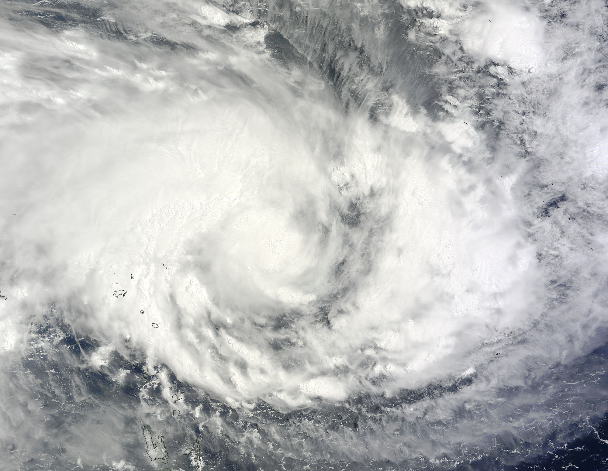 Tropical Cyclone Pam (17P) in the South Pacific Ocean