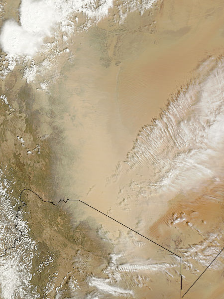 Dust storm over Saudi Arabia - related image preview