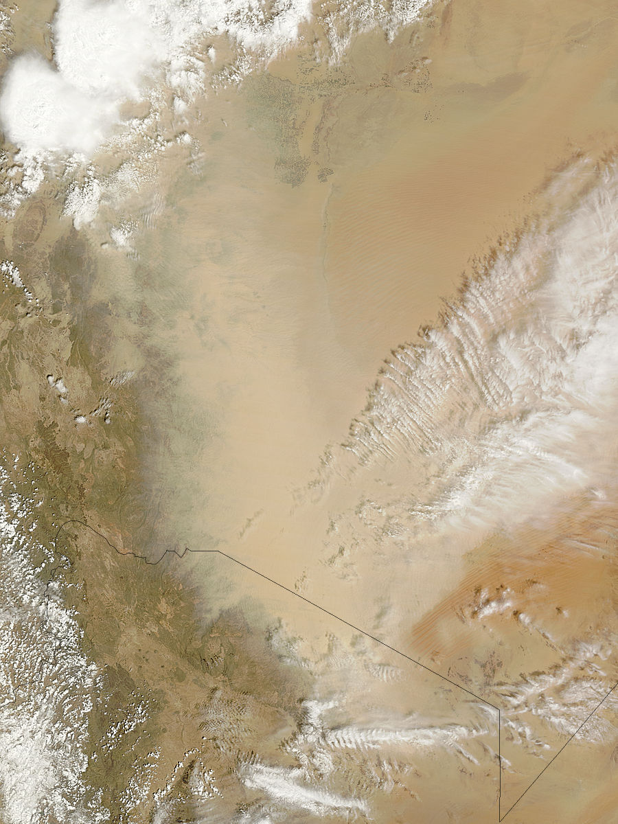 Dust storm over Saudi Arabia - related image preview