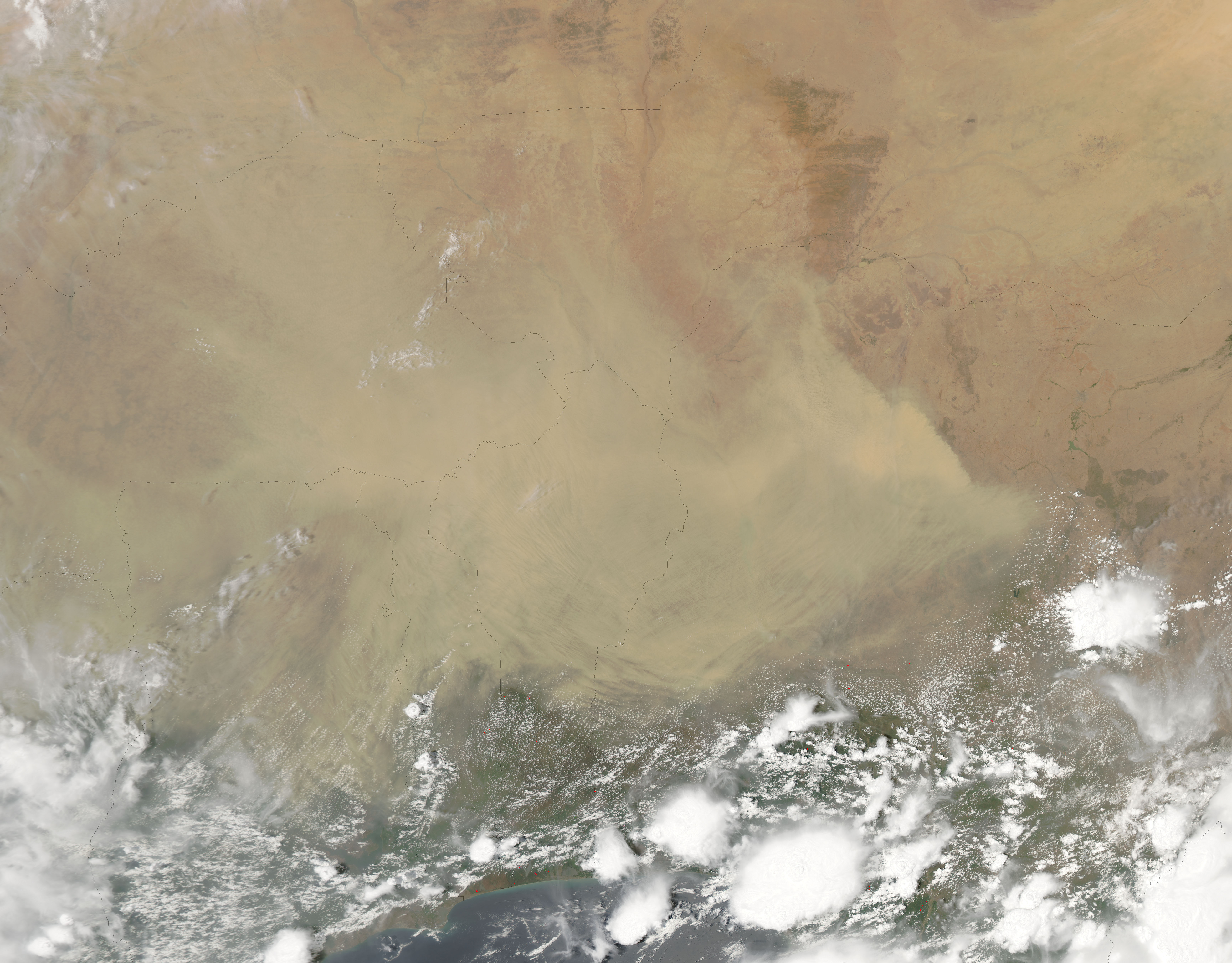 Dust storm in central Africa - related image preview