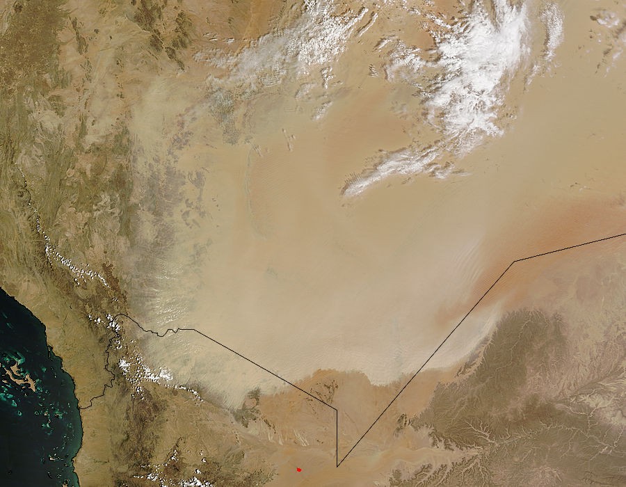 Dust storm in Saudi Arabia and Yemen - related image preview