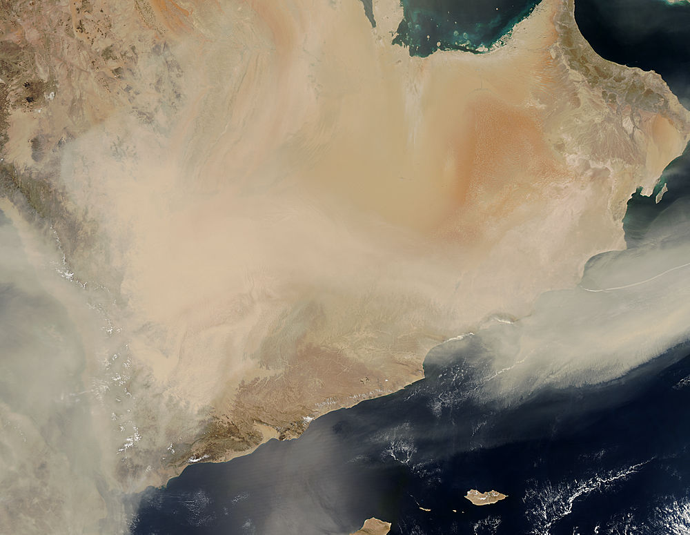Dust storm over the Arabian Peninsula - related image preview