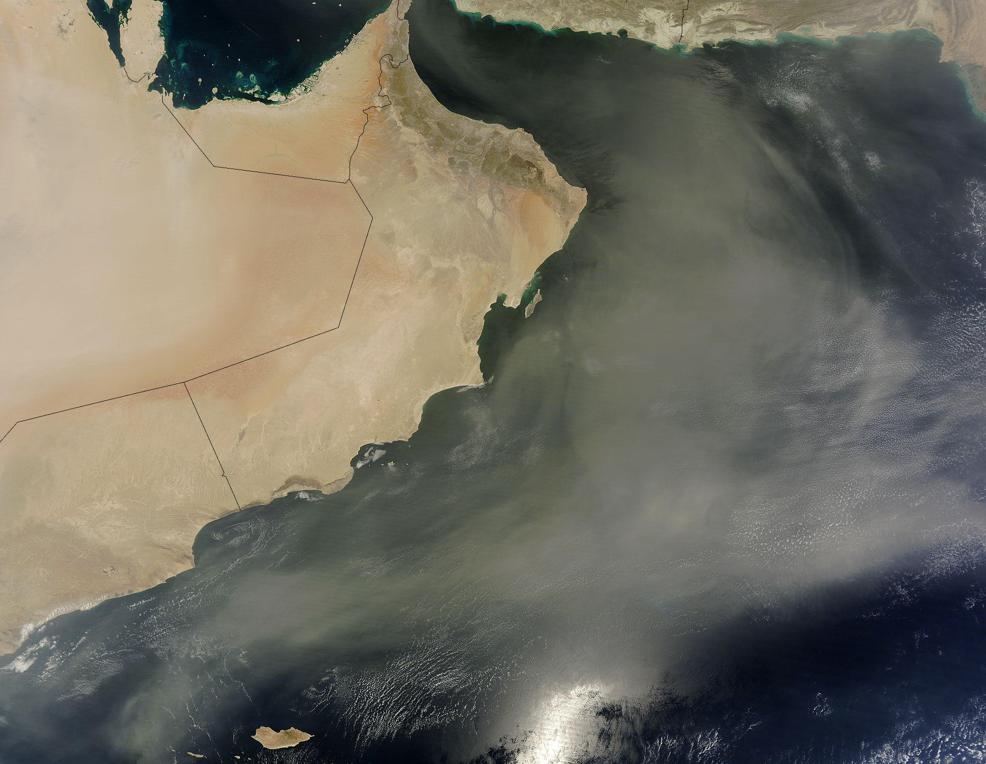 Dust Over The Arabian Sea