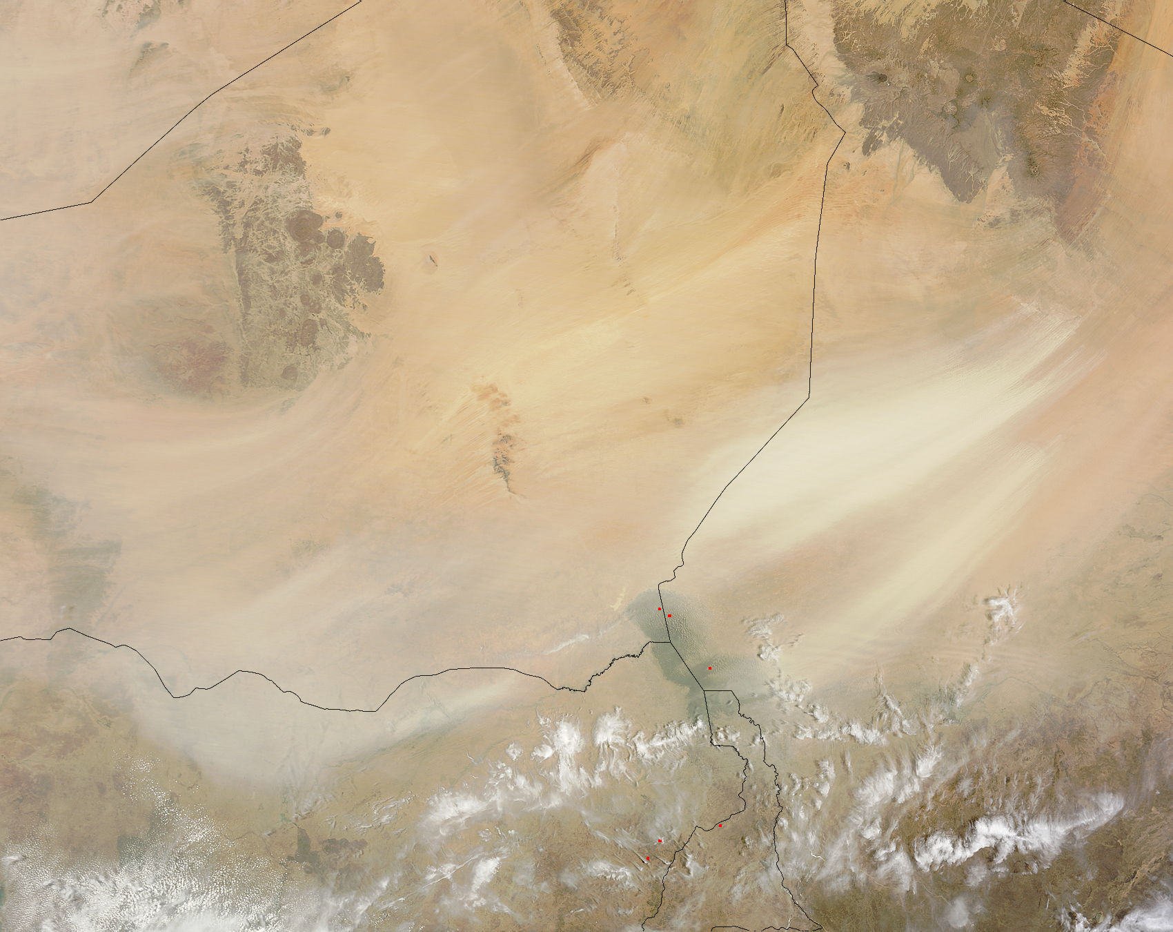 Dust storms from Bodele Depression, Chad - related image preview