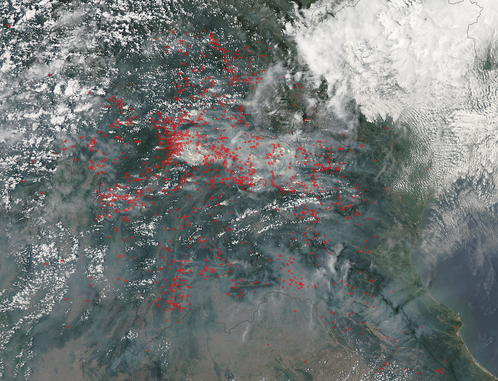 Fires in northern Vietnam - related image preview