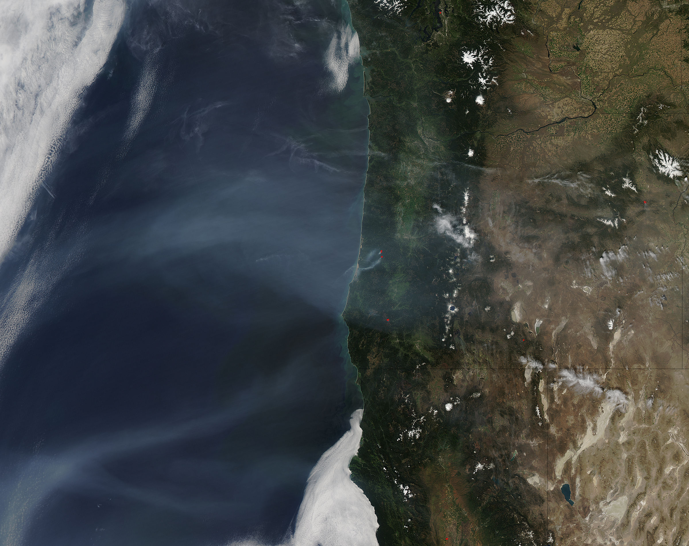 Smoke from Siberian fires off the West Coast - related image preview