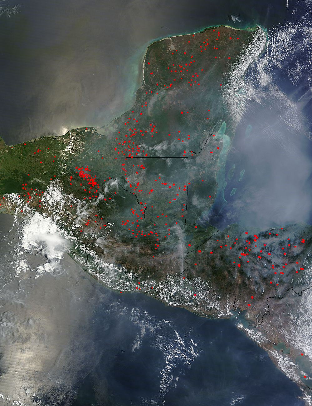 Fires and smoke in Central America - related image preview