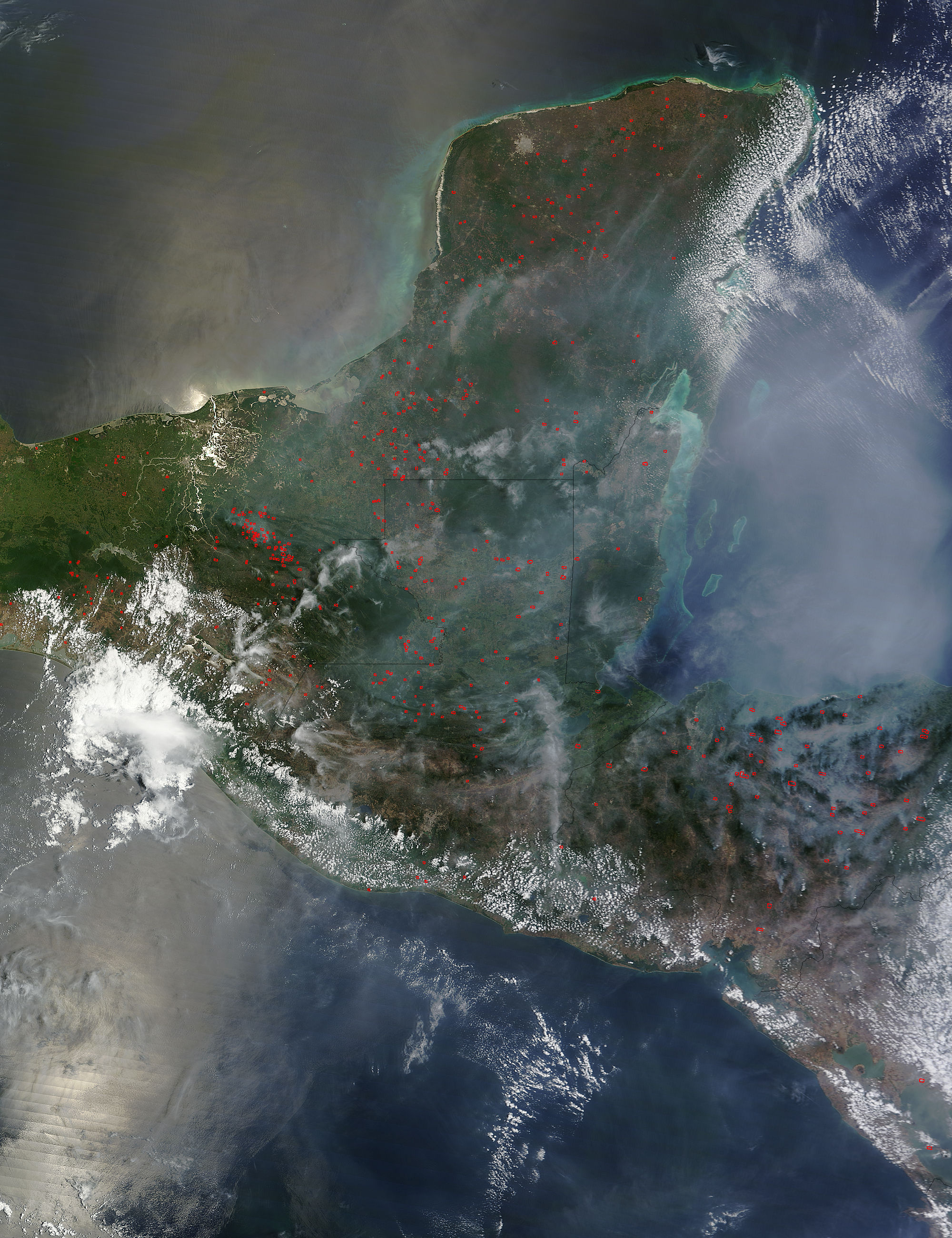 Fires and smoke in Central America - related image preview