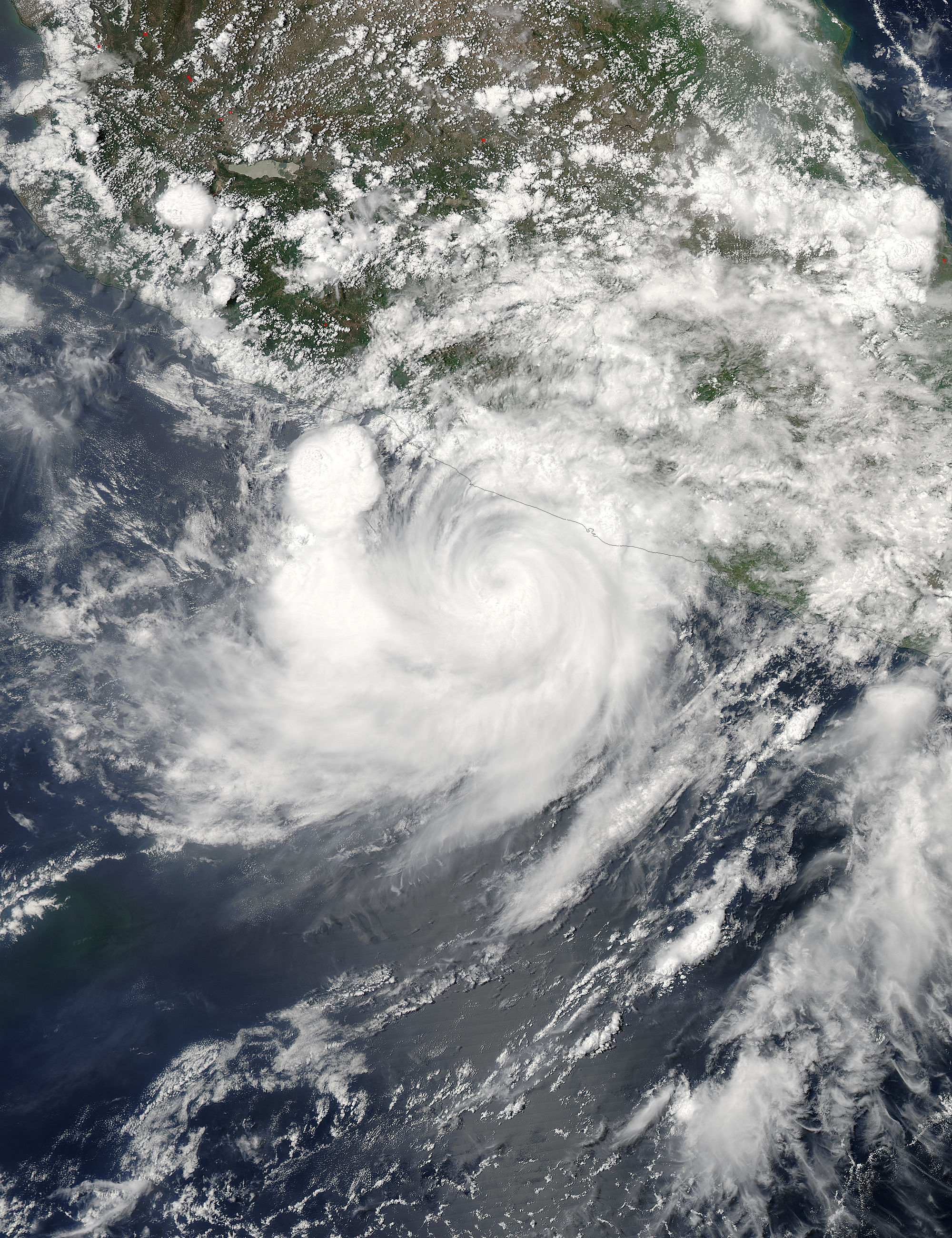 Tropical Storm Carlos (03E) over Mexico - related image preview