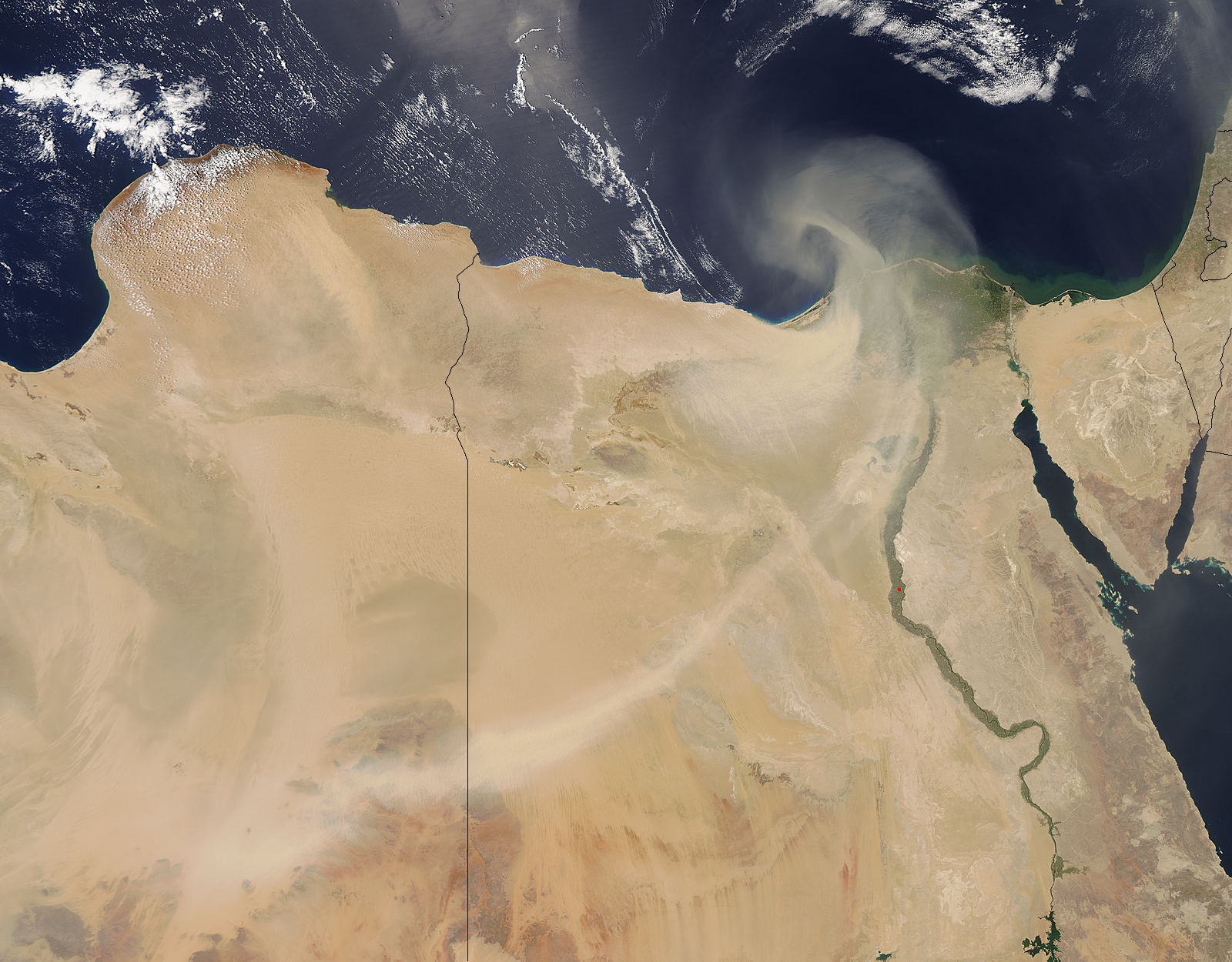 Dust storms across Egypt and Libya - related image preview