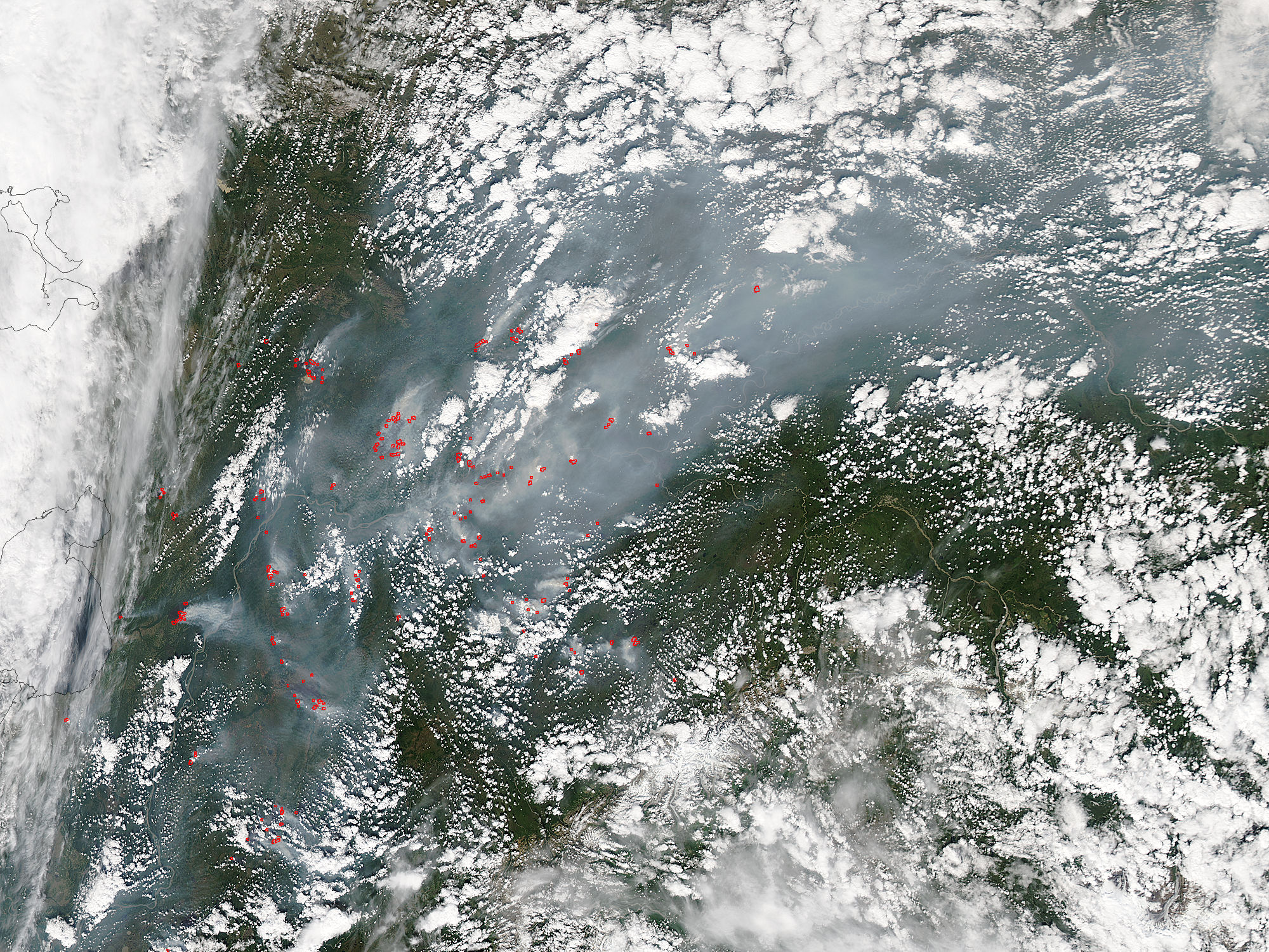 Fires and smoke in northern Alaska - related image preview