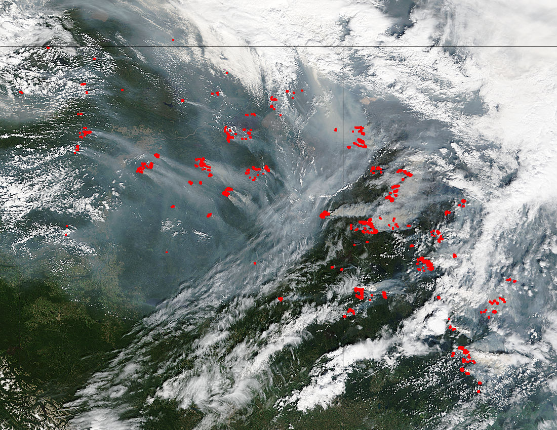 Fires and smoke in northern Canada - related image preview