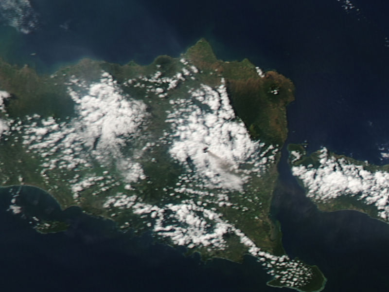 Plume from Raung volcano, Java Island (afternoon overpass) - related image preview