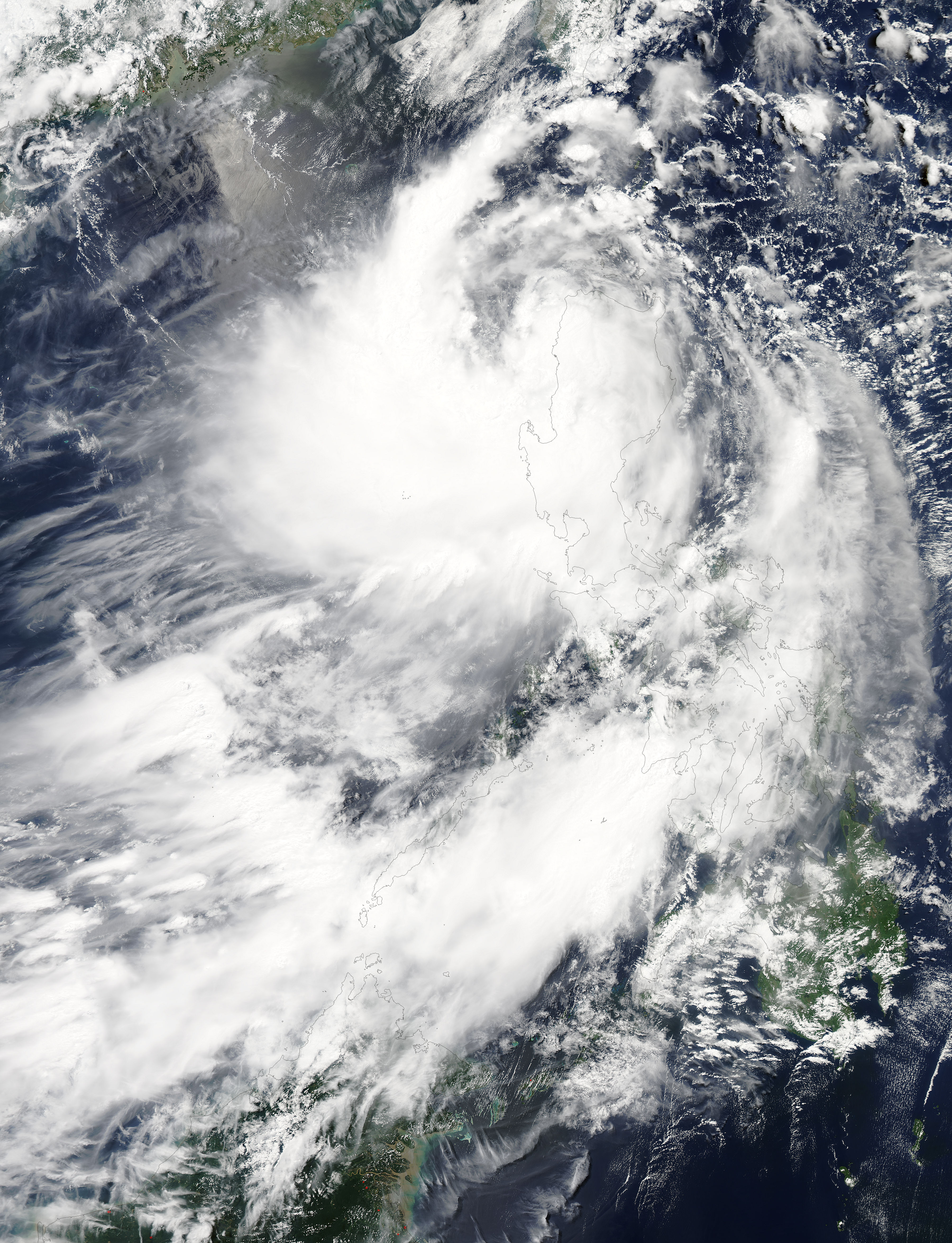 Tropical Storm Linfa (10W) over the Philippines - related image preview