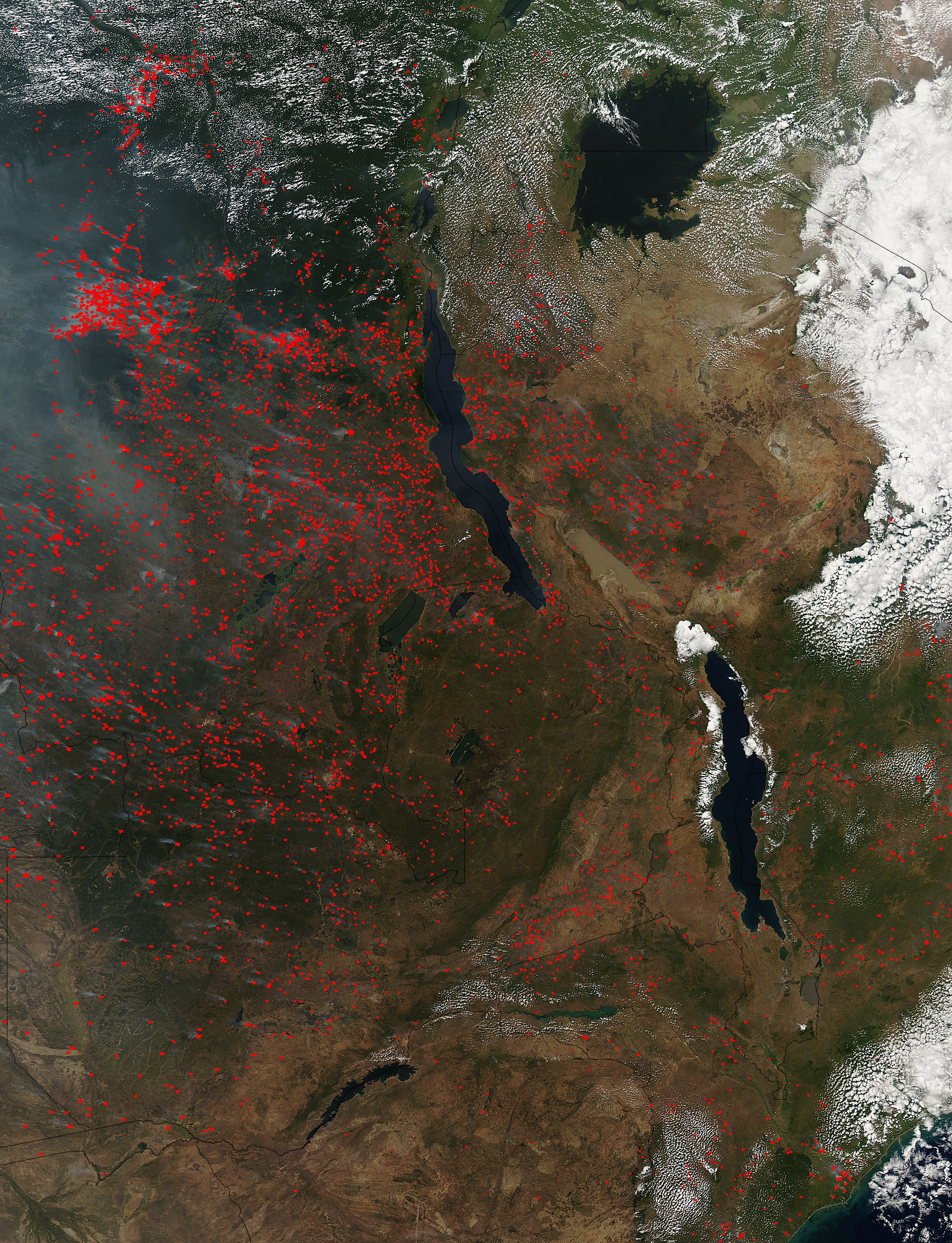 Fires in southeastern Africa - related image preview