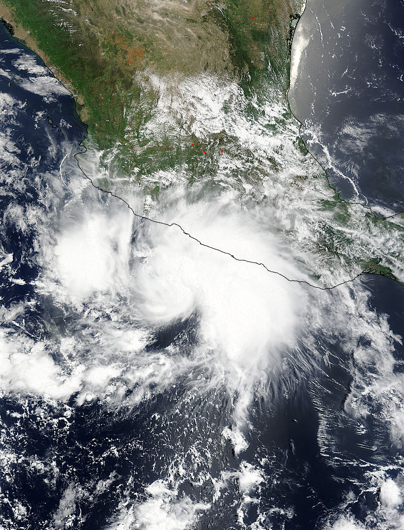 Tropical Storm Dolores (05E) over Mexico - related image preview