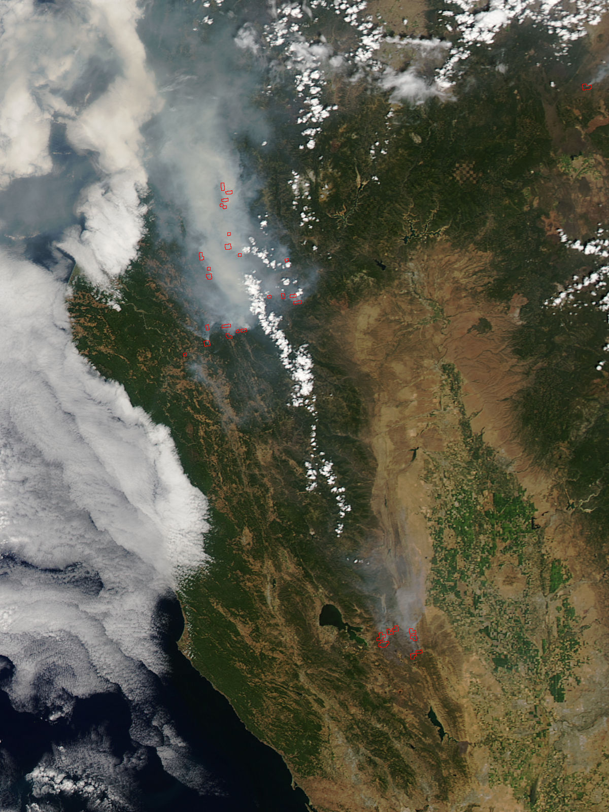 Fires and smoke in northern California - related image preview