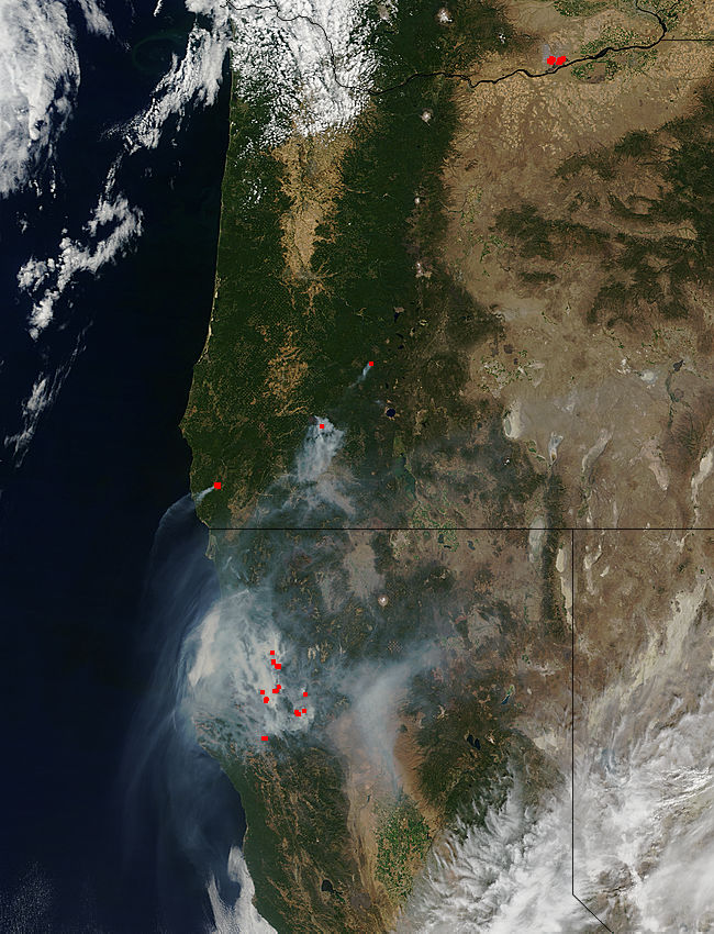 Fires and smoke in California, Oregon, and Washington - related image preview