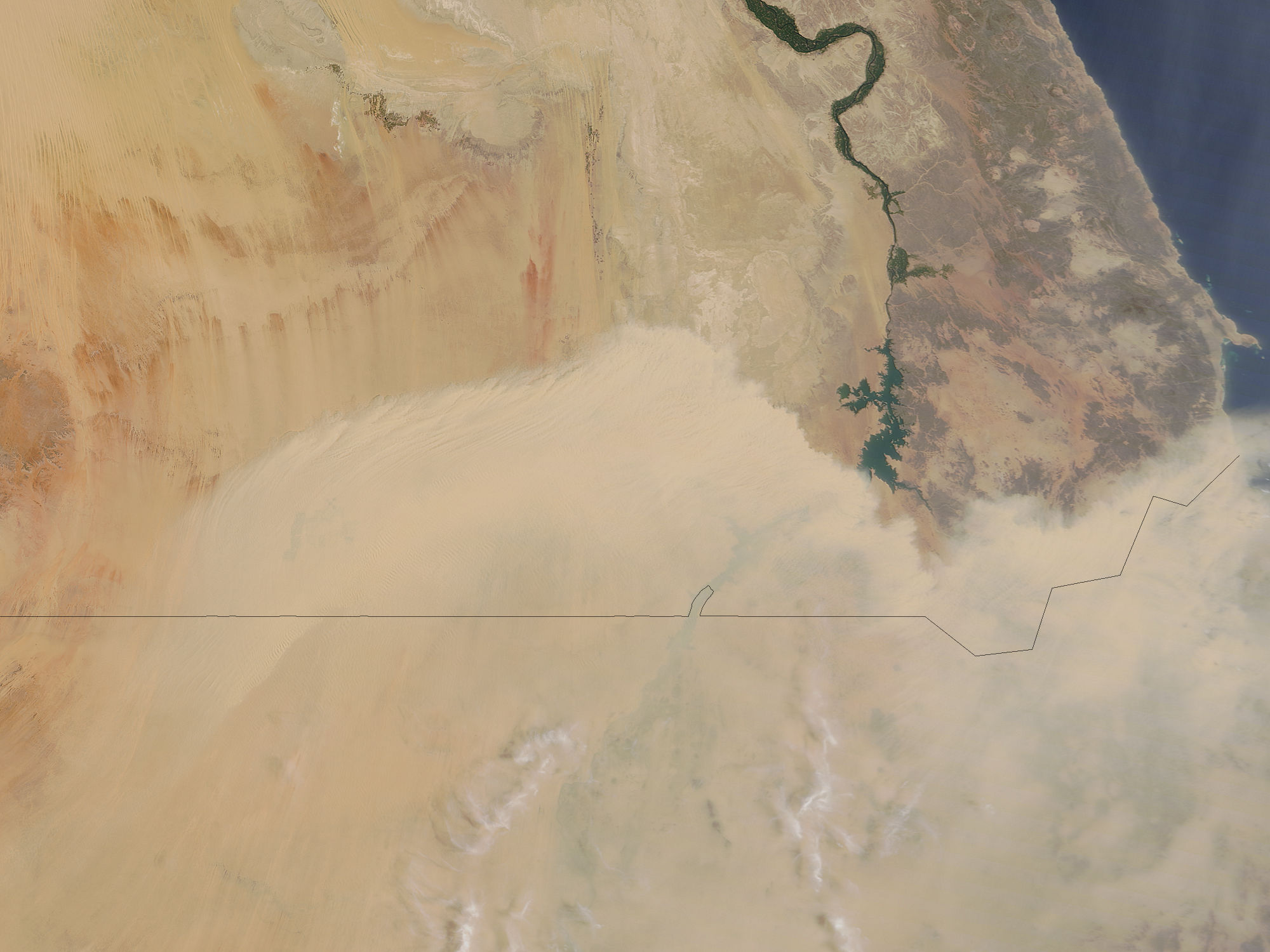 Dust storm in southern Egypt - related image preview