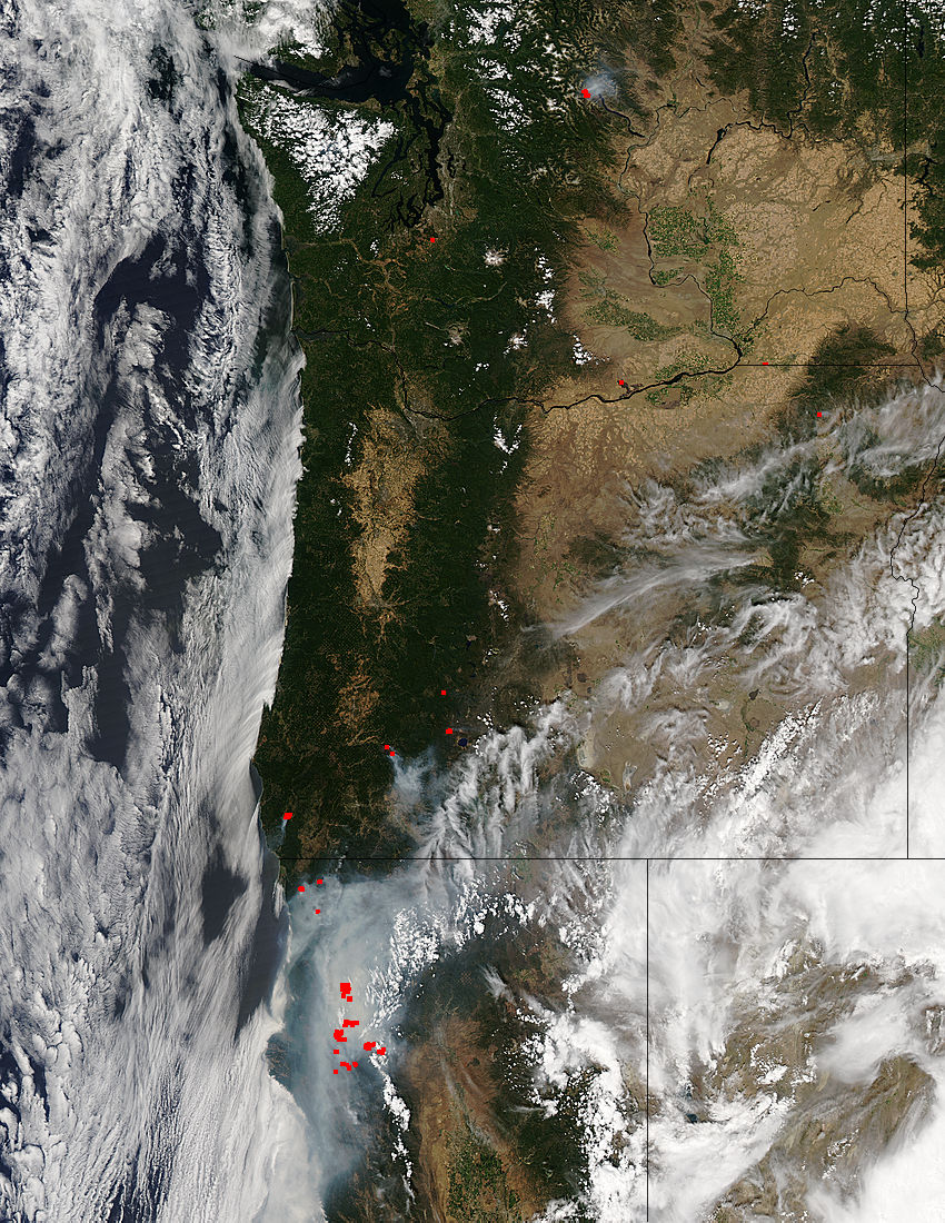 Fires and smoke in California, Oregon, and Washington - related image preview