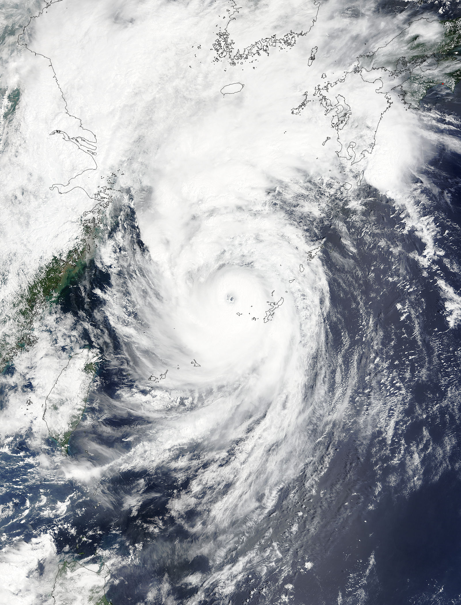 Typhoon Goni (16W) in the East China Sea - related image preview