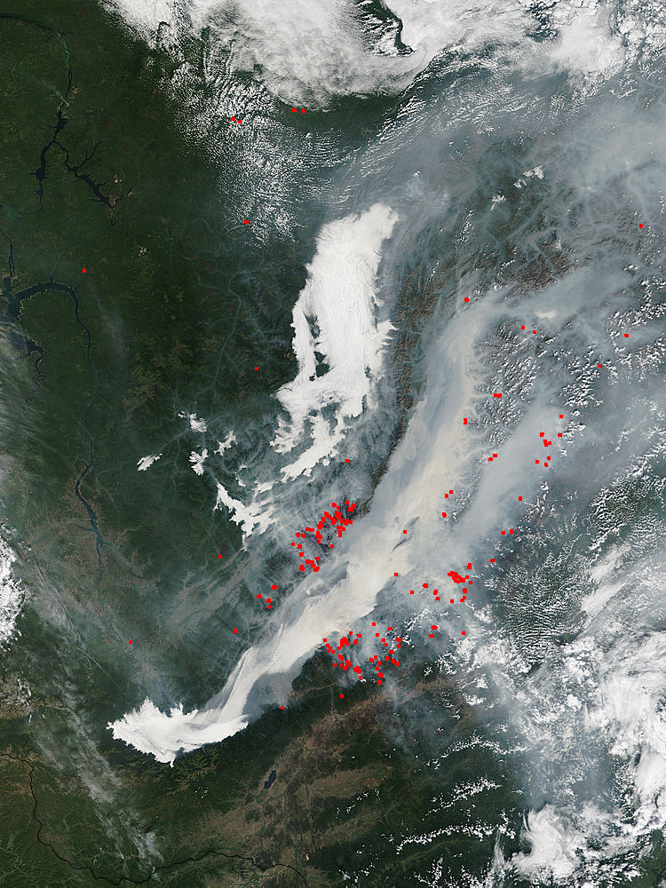 Fog, fires, and smoke near Lake Baikal, Russia - related image preview