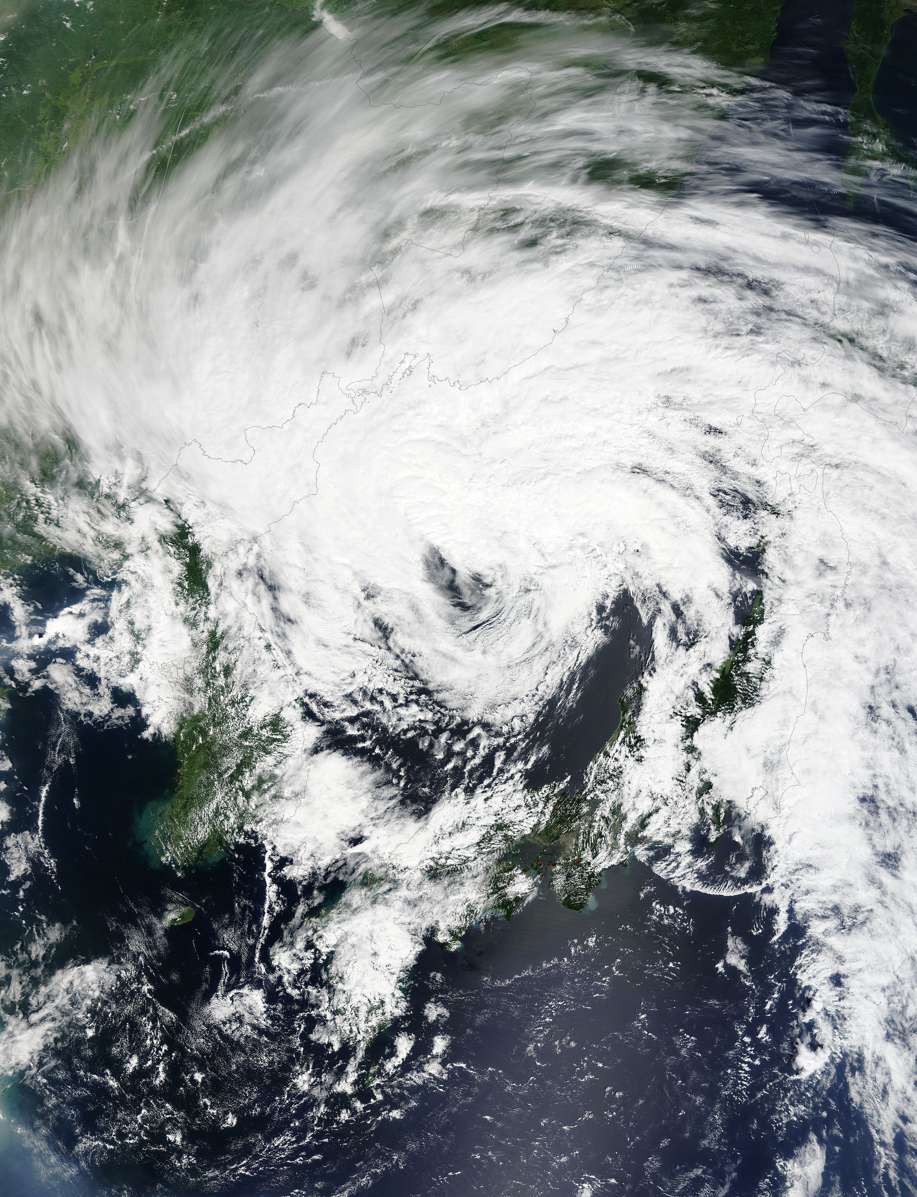 Tropical Storm Goni (16W) over the Sea of Japan - related image preview