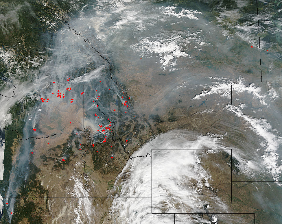 Smoke across western United States and Canada - related image preview