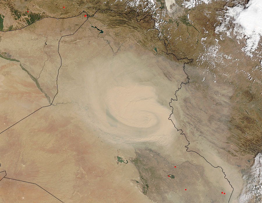 Dust storm in northern Iraq - related image preview