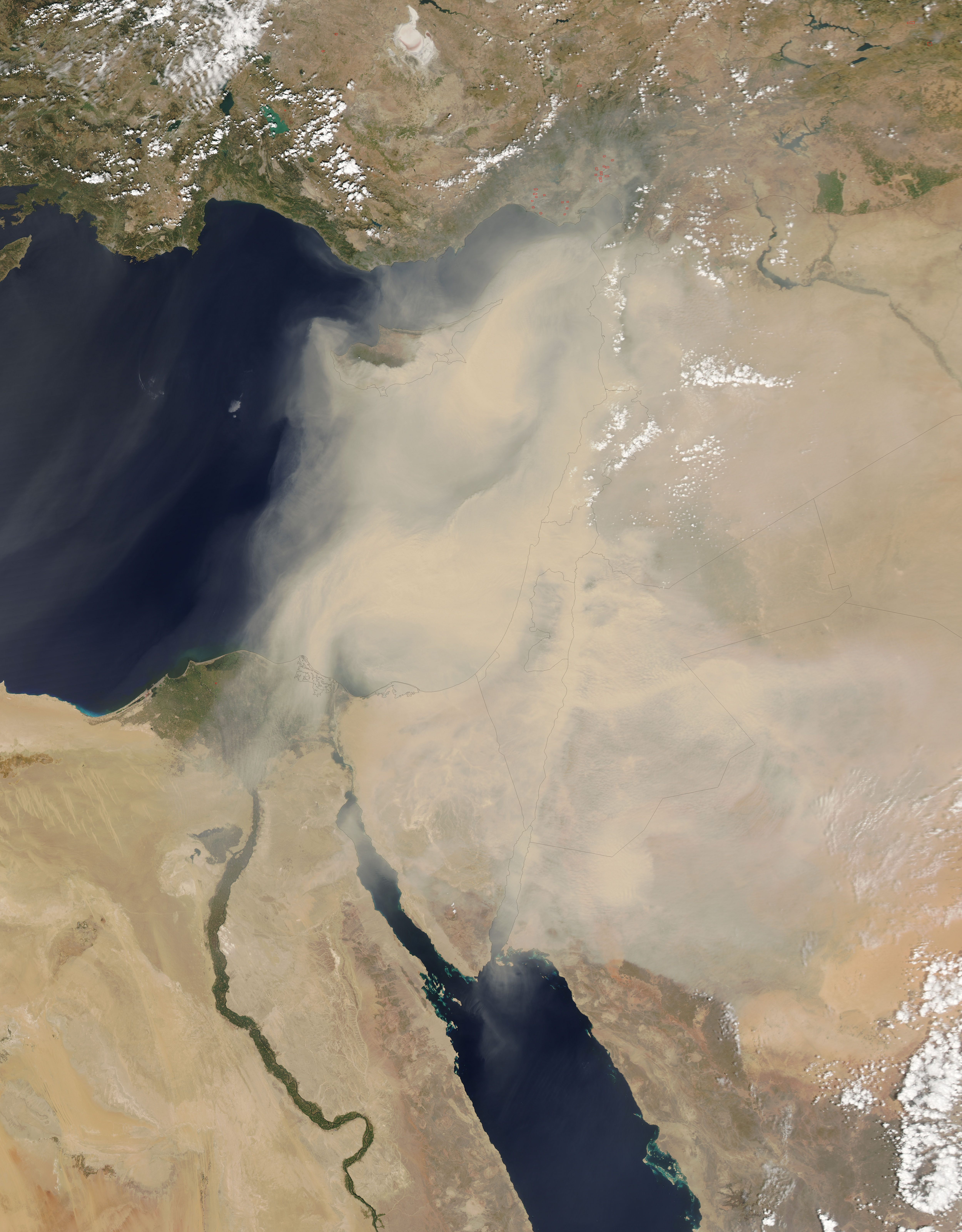 Dust storm in the Middle East - related image preview