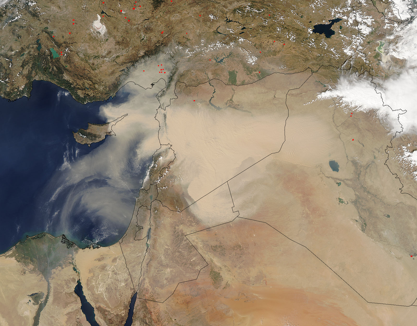 Dust storm in the Middle East - related image preview