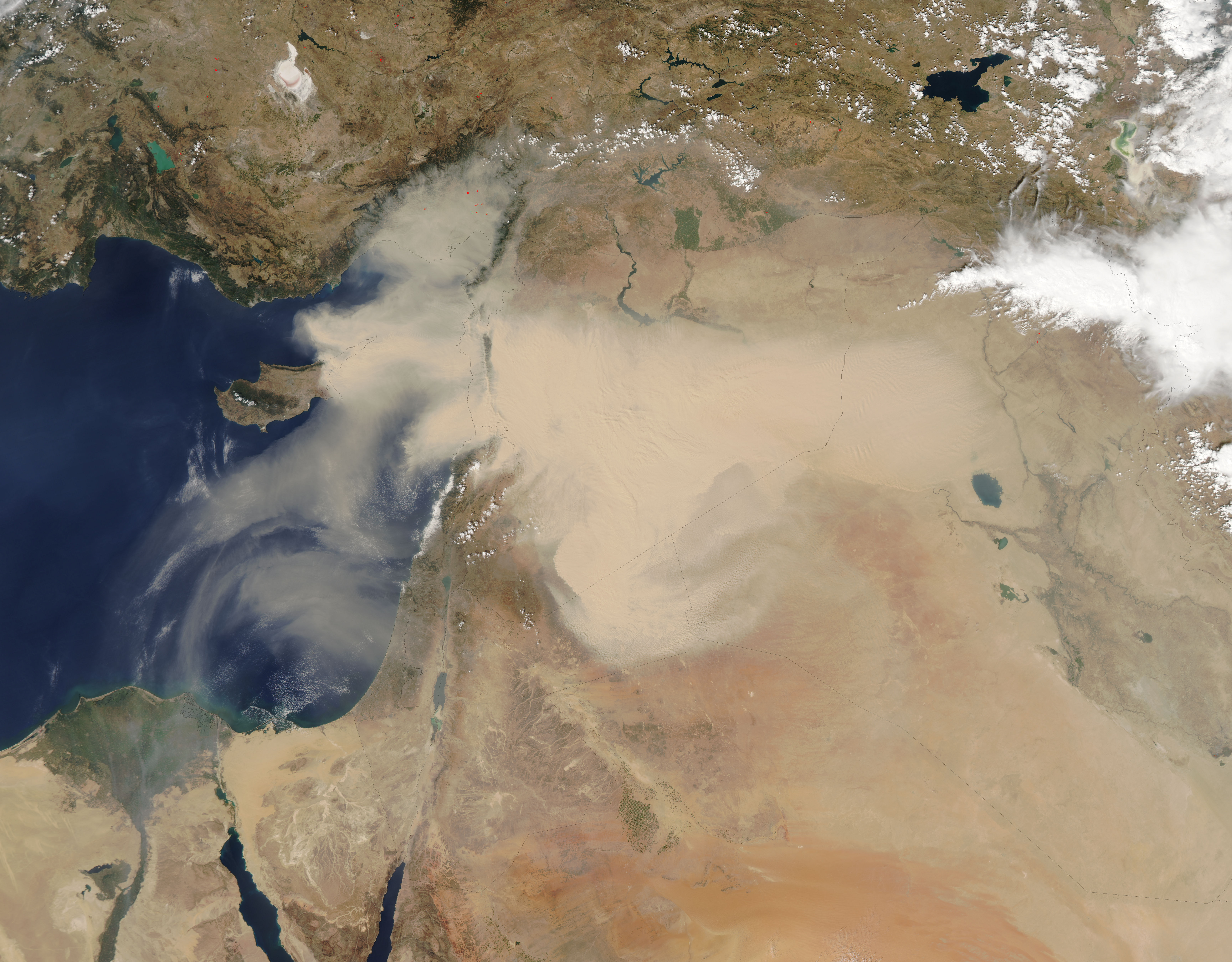 Dust storm in the Middle East - related image preview