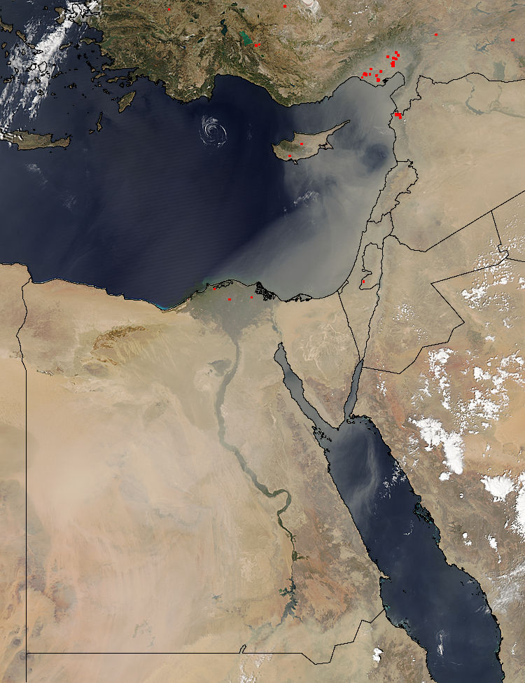 Dust storm in the Middle East - related image preview