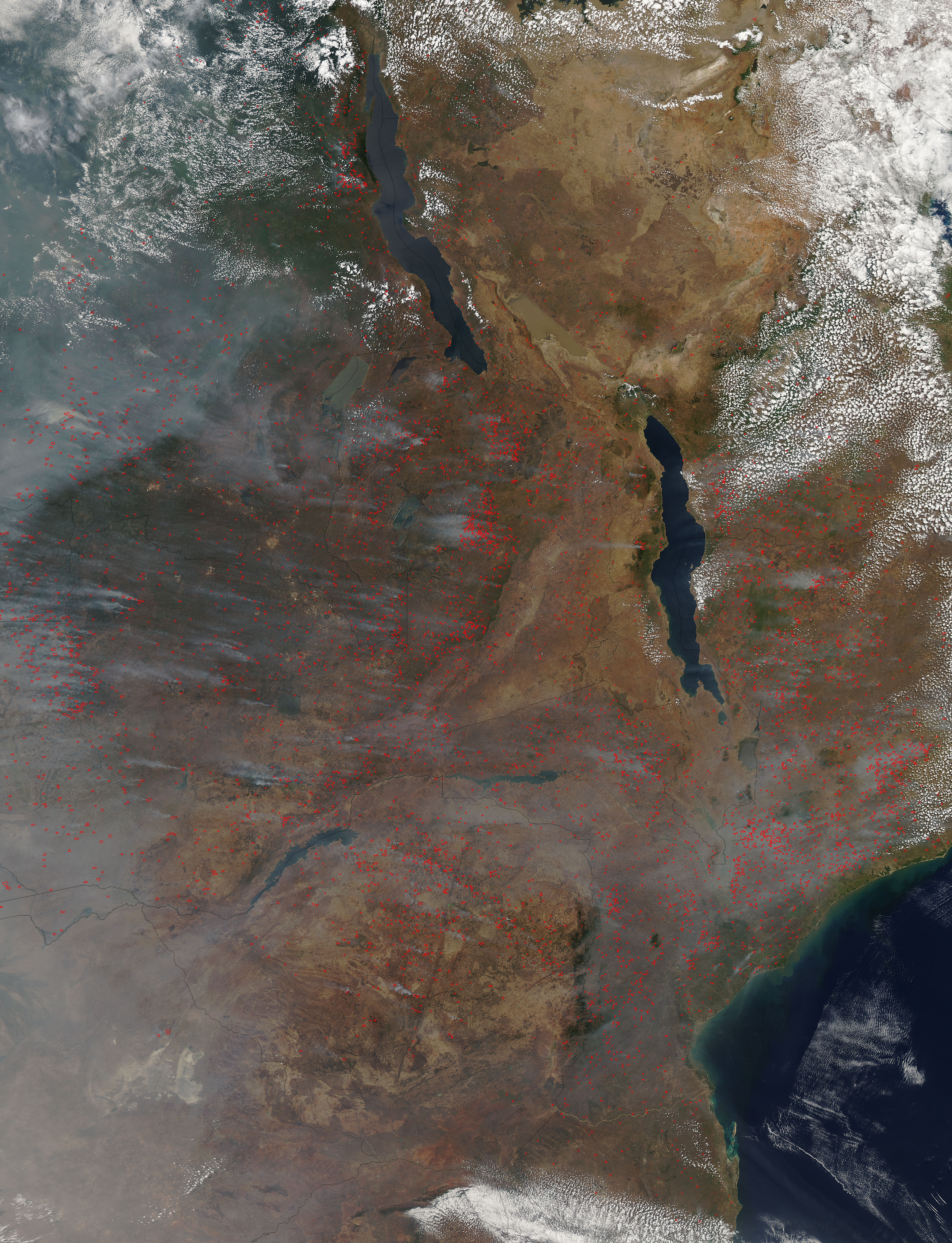 Fires in southeastern Africa - related image preview