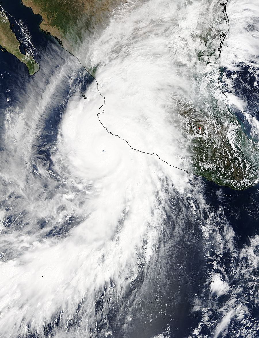 Hurricane Patricia (20E) over Mexico (morning overpass) - related image preview