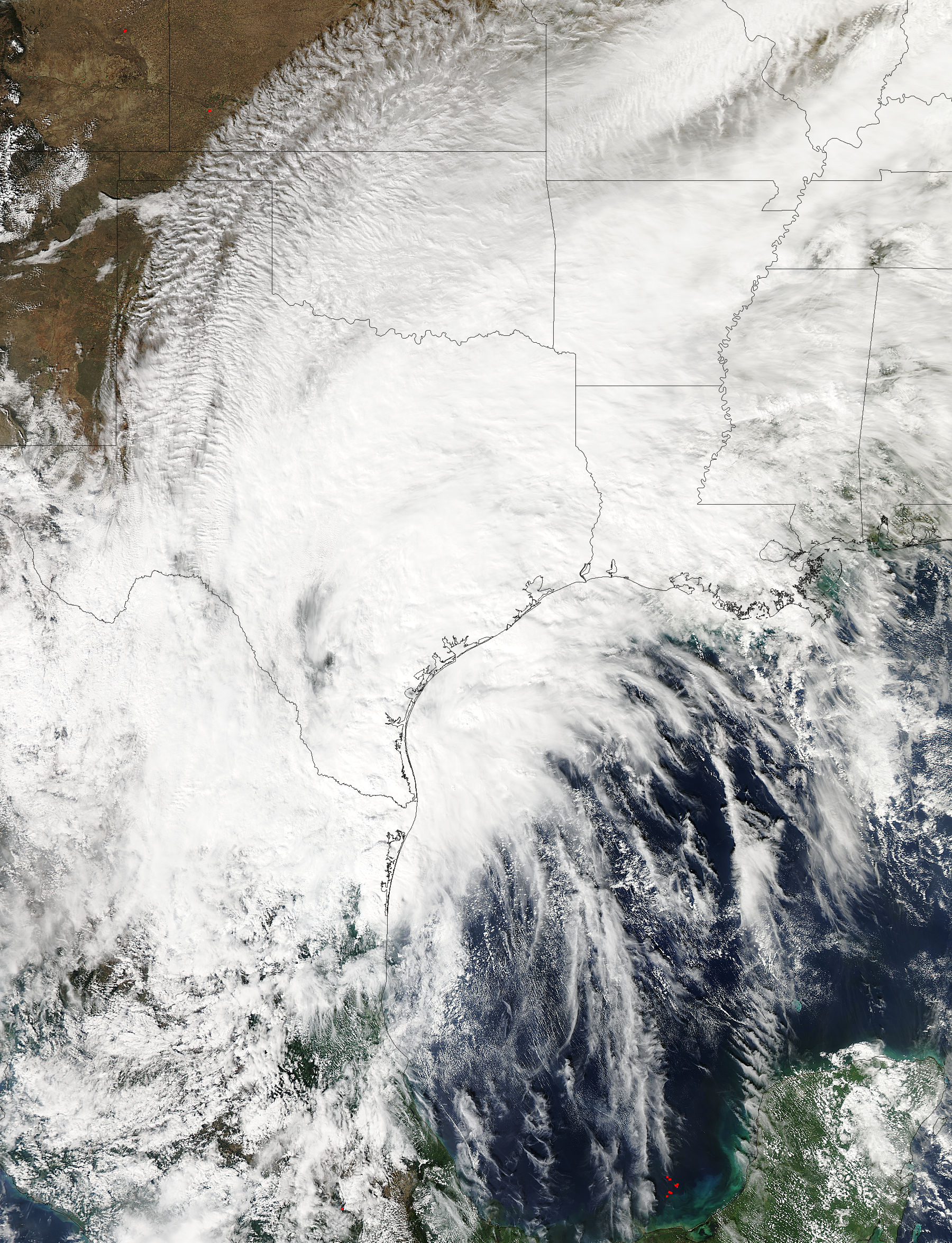 Tropical Depression Patricia (20E) over Texas - related image preview