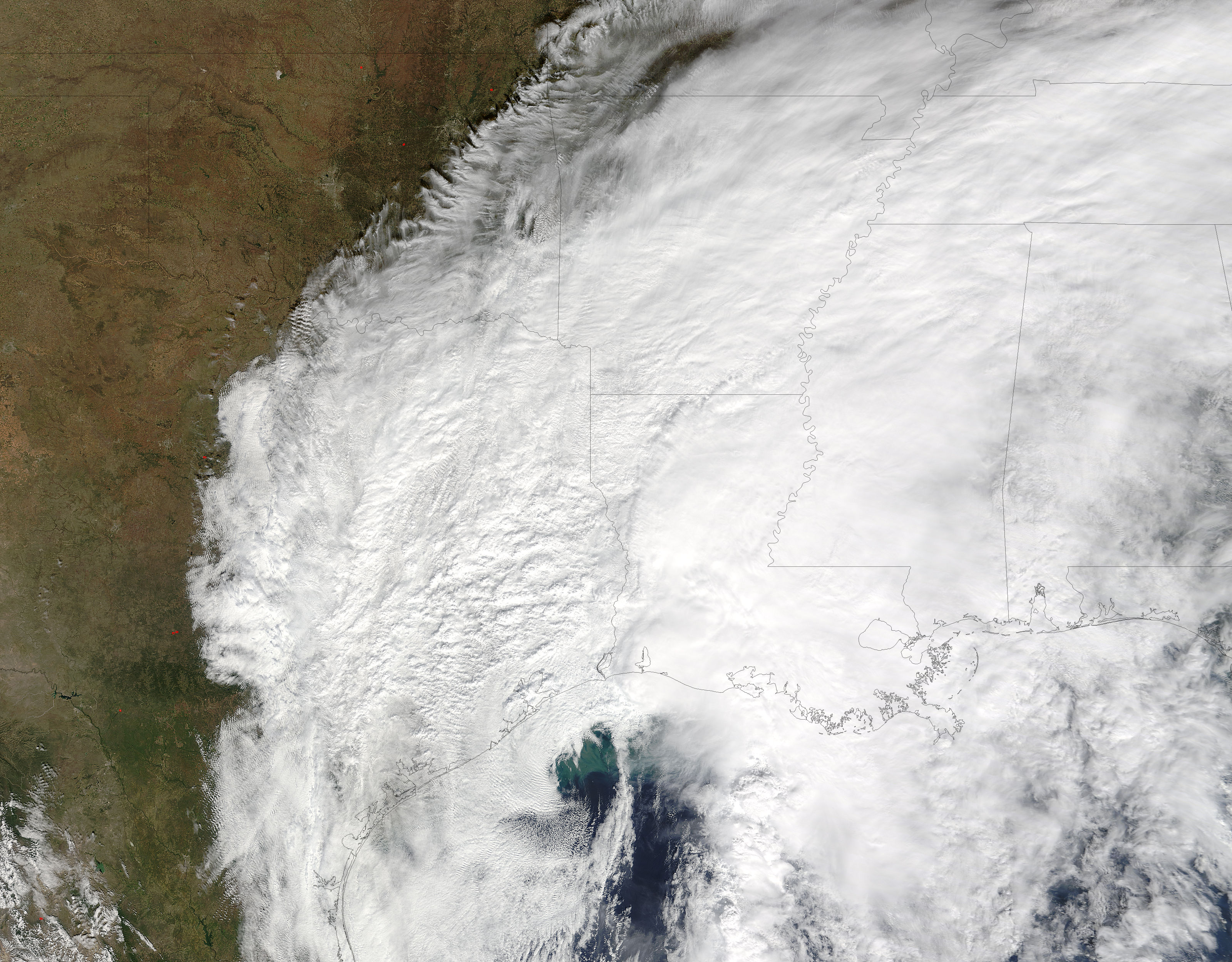 Remnants of Hurricane Patricia (20E) over southern United States - related image preview