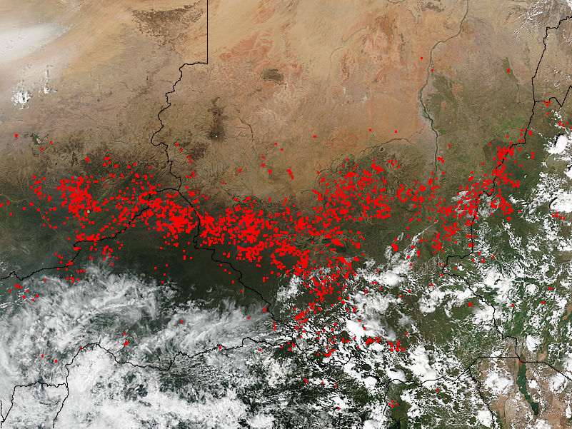 Fires in central Africa - related image preview