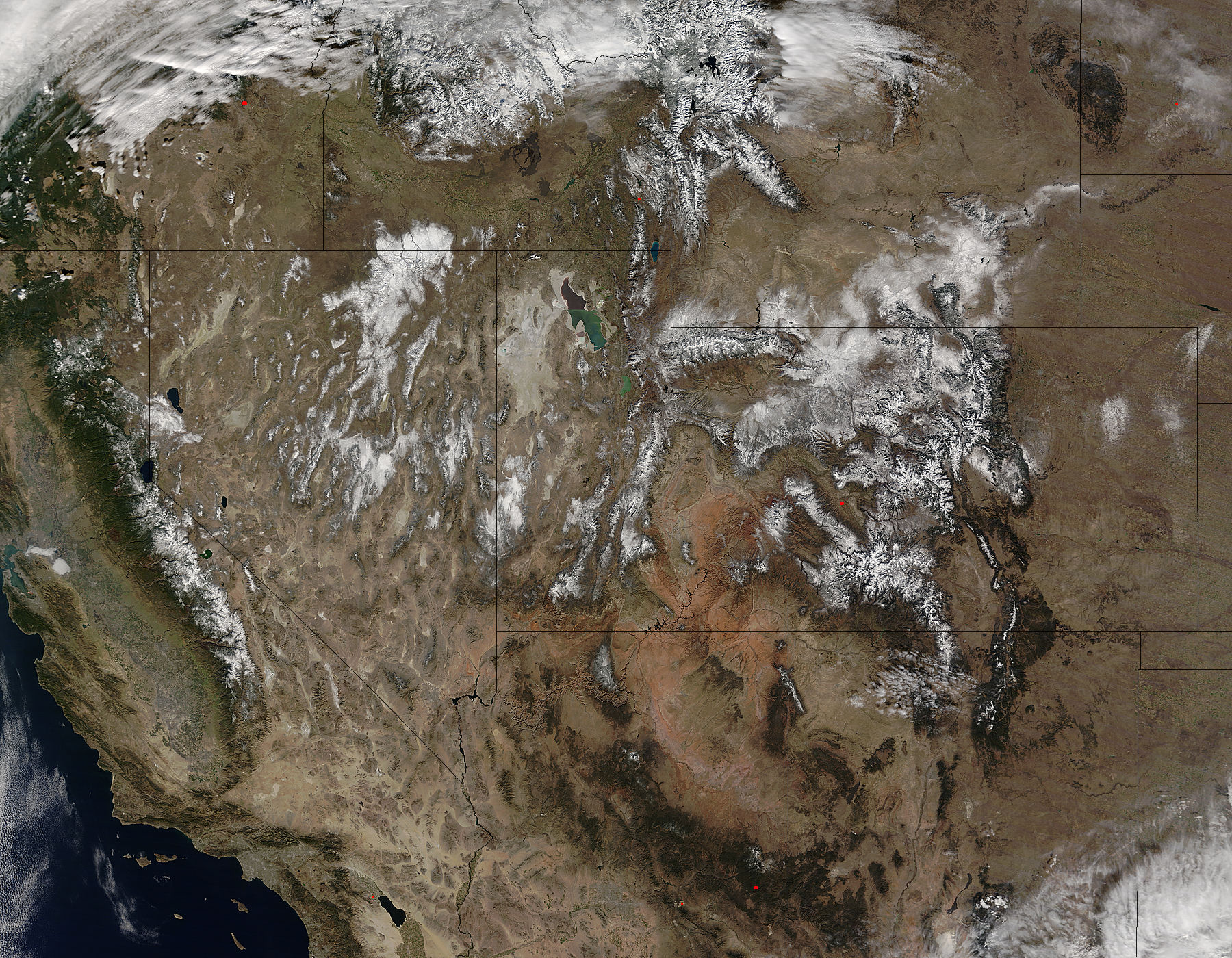 Snow in the mountains of western United States - related image preview